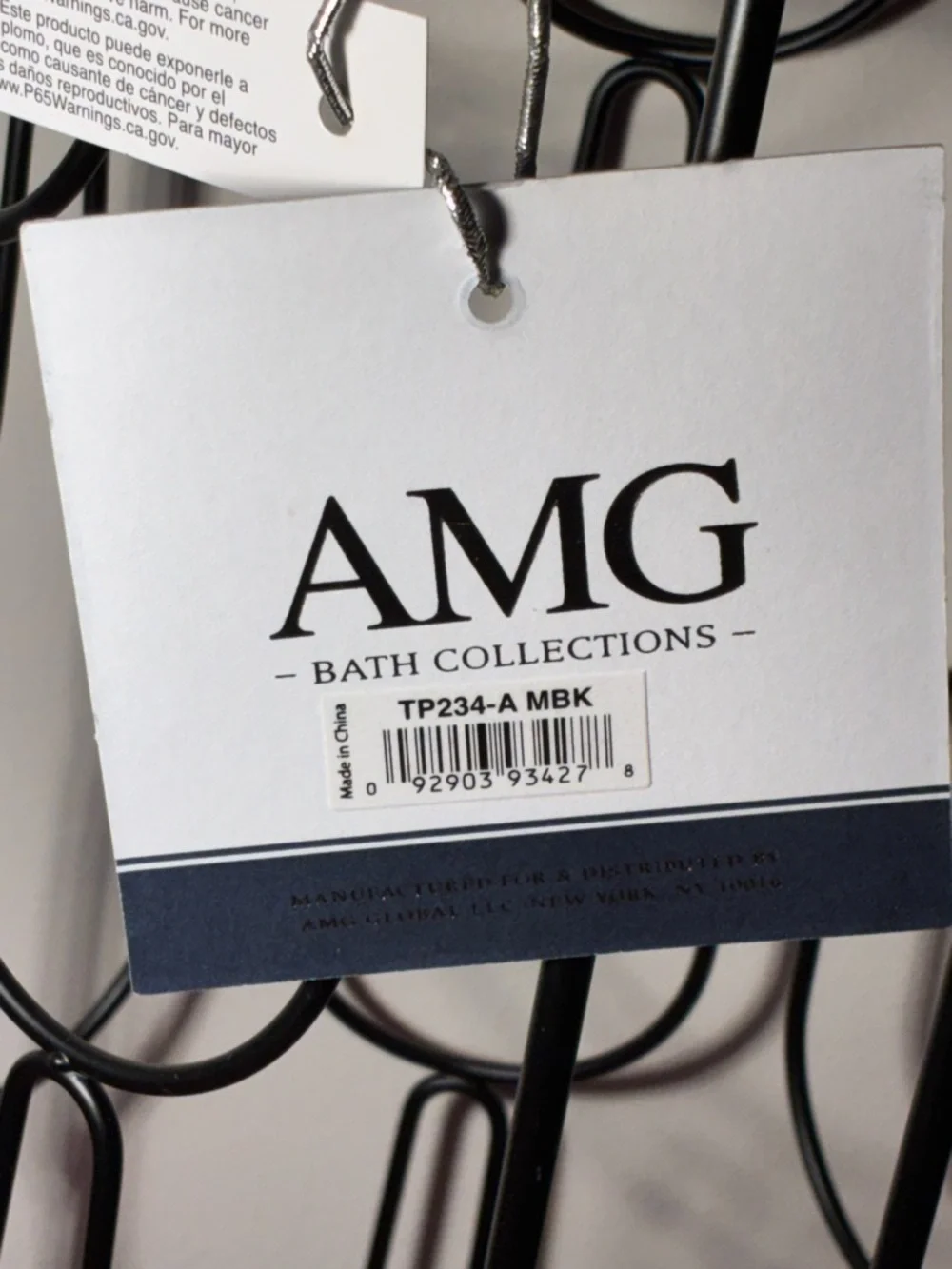 AMG Home Collection Scalloped Wire Toilet Paper Reserve